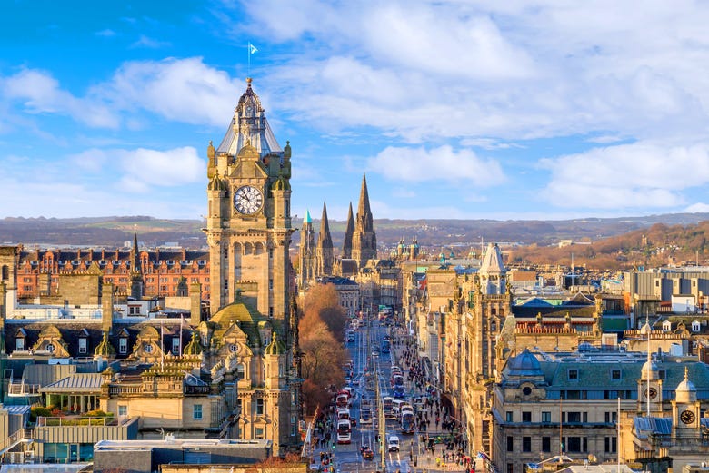 Panorámica de Edimburgo, la capital de Escocia